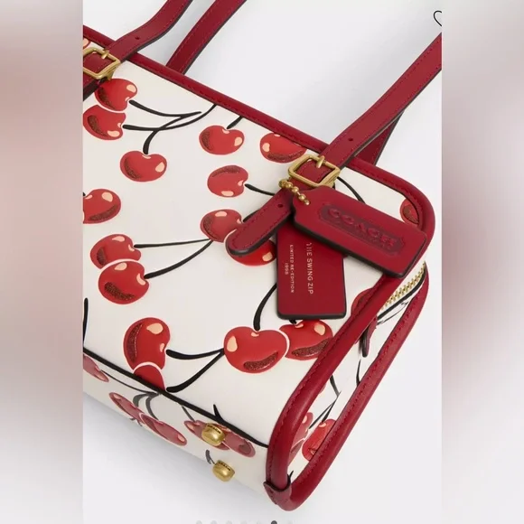 Swing Zip Bag with Cherry Print 🍒 Limited Re-edition from 1998 - Picture 6 of 15